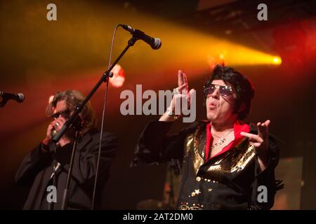 Alabama 3 in concerto al Barrowlands, a Glasgow, Scozia, Regno Unito, 14 dicembre 2019. Alabama 3 sono una band inglese elettronica, fondata a Brixton, Londra nel 1995. Foto Stock