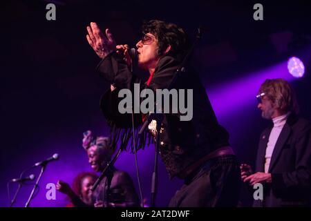 Alabama 3 in concerto al Barrowlands, a Glasgow, Scozia, Regno Unito, 14 dicembre 2019. Alabama 3 sono una band inglese elettronica, fondata a Brixton, Londra nel 1995. Foto Stock