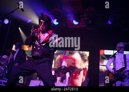 Alabama 3 in concerto al Barrowlands, a Glasgow, Scozia, Regno Unito, 14 dicembre 2019. Alabama 3 sono una band inglese elettronica, fondata a Brixton, Londra nel 1995. Foto Stock