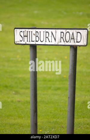 Shilburn Road Segno, Allendale, Northumberland Foto Stock