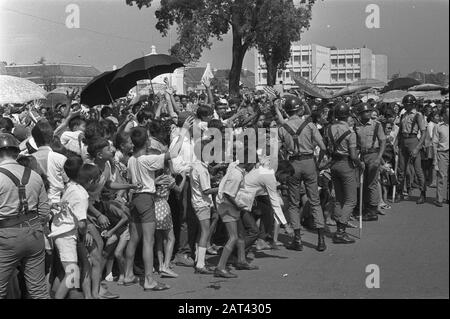 Indonesia, Jakarta, parata in favore del giorno di indipendenza Data: 20 agosto 1971 luogo: Indonesia, Indonesia, Jakarta Parole Chiave: Parate Foto Stock