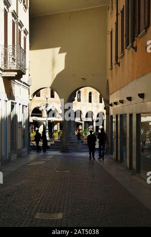 Centro storico, Vigevano, Lombardia, Italia, Europa Foto Stock