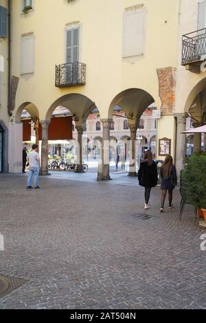 Centro storico, Vigevano, Lombardia, Italia, Europa Foto Stock