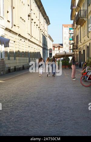 Centro storico, Vigevano, Lombardia, Italia, Europa Foto Stock
