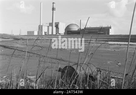 Centrale nucleare Borssele (esterno) Data: 8 settembre 1986 luogo: Borssele Parole Chiave: Centrali nucleari Foto Stock