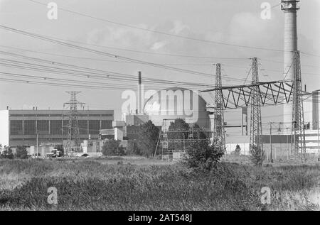 Centrale nucleare Borssele (esterno) Data: 8 settembre 1986 luogo: Borssele Parole Chiave: Centrali nucleari Foto Stock