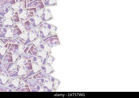 Filippine banca centrale su 100 piso Filippine money Bill primo piano modello. Fattura della moneta nazionale delle Filippine Foto Stock