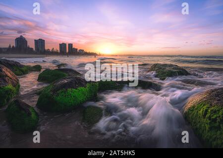 Tramonto A Tweed Heads, Australia Foto Stock