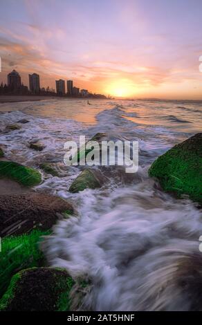 Tramonto A Tweed Heads, Australia Foto Stock