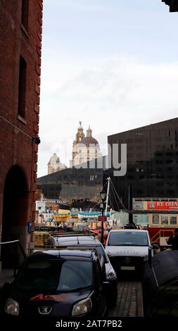 Vista dall'esterno del Museo Marittimo di Liverpool. Foto Stock