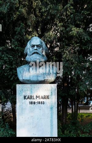 karl marx, busto in bronzo, memoriale Foto Stock