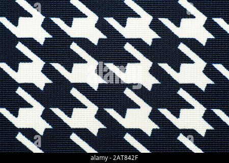 Tessuto con piede d'oca pattern. Sfondo di stoffa Foto Stock