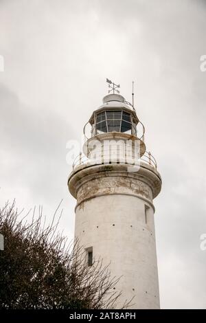 Faro nel Parco Archeologico di Paphos, Patrimonio dell'Umanità Dell'Unesco, Cipro Foto Stock