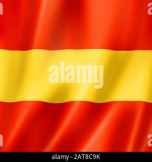 Una bandiera internazionale di segnale marittimo. Raccolta di simboli di numeri nautici. Figura 3D Foto Stock