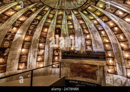 Bunkart 2, bunker anti-nucleare trasformato in museo di storia a Tirana, Albania. Foto Stock