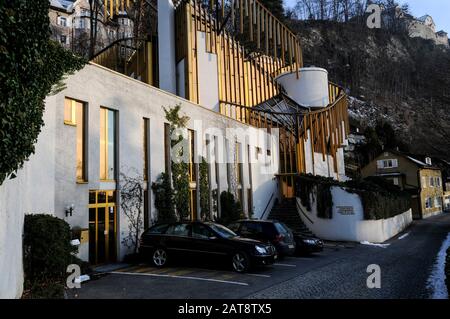 Centro d'Arte e comunicazione a Vaduz, Liectenstein Foto Stock