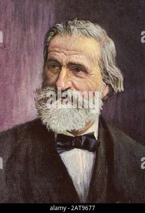 Giuseppe VERDI (1813-1901) compositore lirico italiano verso il 1886 Foto Stock
