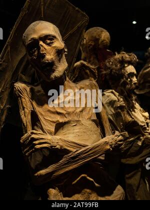 Le Mummie del Museo Guanajuato aka Museo de Las Momias a Guanajuato, Messico. Foto Stock