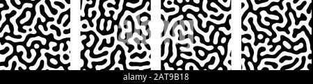 Vector Seamless Reaction Diffusion Set - modelli di Turing per biologia matematica Illustrazione Vettoriale