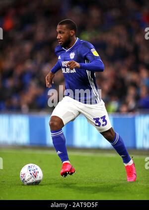 Junior Hoilett di Cardiff City durante la partita Sky Bet Championship al Cardiff City Stadium. Foto Stock