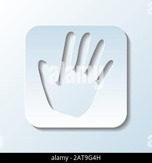 Carta scolpita Simbol di Palm - Illustrazione vettoriale Illustrazione Vettoriale