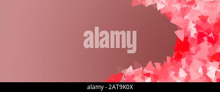 Astratto romanticismo sfondo con cuori geometrici Foto Stock