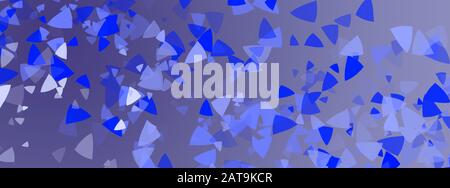 Astratto sfondo blu con elementi blu e bianco in movimento Foto Stock