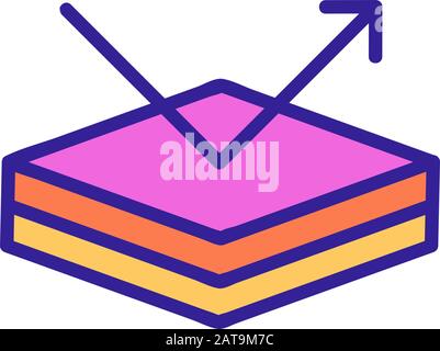 Idrorepellente icona vettore. Isolate il simbolo di contorno illustrazione Illustrazione Vettoriale