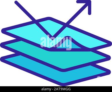 Idrorepellente icona vettore. Isolate il simbolo di contorno illustrazione Illustrazione Vettoriale