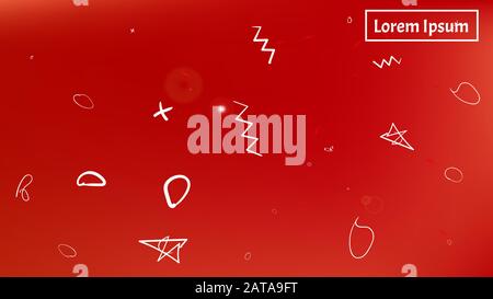 NET spazio fantasia. Tema di illustrazione del colore liquido. Texture di sfondo, texture. Di colore rosso. Spazio, nuovo sfondo della collezione. Spazio colorato bac Illustrazione Vettoriale