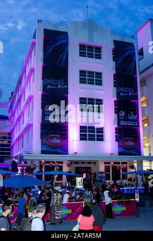 Miami Beach, Florida, Stati Uniti. 31st Gen 2020. Atmosfera al Super Bowl LIV Experience a Miami Beach, FL 31 gennaio 2020. Credito: Mpi140/Media Punch/Alamy Live News Foto Stock