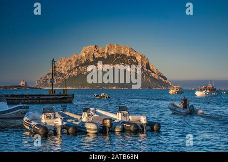 Spiaggia a località di Cala Gonone nel Golfo di Orosei, Mar Tirreno, provincia di Nuoro, Sardegna, Italia Foto Stock