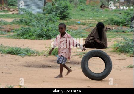 6 Novembre 2011. Dadaab, Kenya. Dadaab è una città semi-arida nella contea di Garissa, in Kenya. Foto Stock