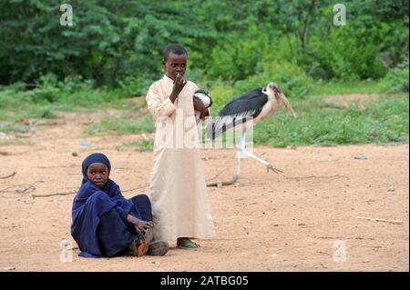 6 Novembre 2011. Dadaab, Kenya. Dadaab è una città semi-arida nella contea di Garissa, in Kenya. Foto Stock