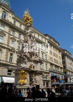 La colonna della peste di Vienna Foto Stock