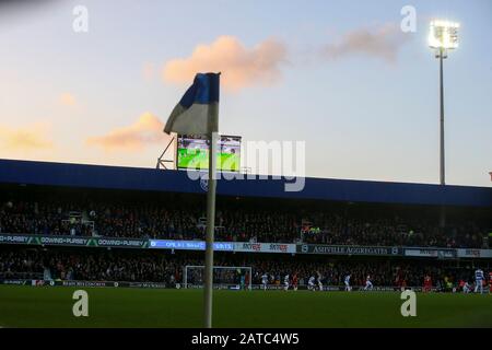 Londra, Regno Unito. 01st Feb, 2020. Una vista generale durante il gioco. Partita EFL Skybet Championship, Queens Park Rangers / Bristol City al Kiyan Prince Foundation Stadium, Loftus Road a Londra sabato 1st febbraio 2020. Questa immagine può essere utilizzata solo per scopi editoriali. Solo uso editoriale, licenza richiesta per uso commerciale. Nessun utilizzo nelle scommesse, nei giochi o nelle singole pubblicazioni di club/campionato/giocatore. PIC by Tom Smeeth/Andrew Orchard sports photography/Alamy Live News Credit: Andrew Orchard sports photography/Alamy Live News Foto Stock