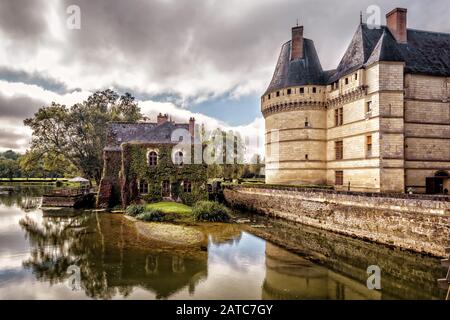 Il castello Chateau de l'Islette, Francia. Questo castello rinascimentale si trova nella Valle della Loira, è stato costruito nel 16th secolo ed è un'attrazione turistica Foto Stock