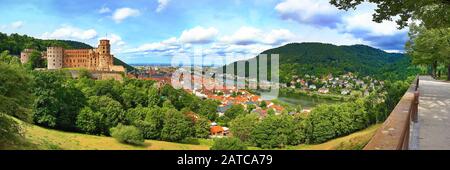 Heidelberg Baden-Württemberg/ Germania - 07 09 2019: Heidelberg è una città in Germania con molte attrazioni storiche Foto Stock