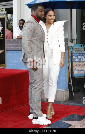 30 gennaio 2020, Los Angeles, CA, USA: Los ANGELES - 30 GENNAIO: Curtis Jackson, 50 Cent, Jamira Haines alla cerimonia della 50 Cent Star sulla Hollywood Walk of Fame il 30 gennaio 2019 a Los Angeles, CA (Credit Image: © Kay Blake/ZUMA Wire) Foto Stock