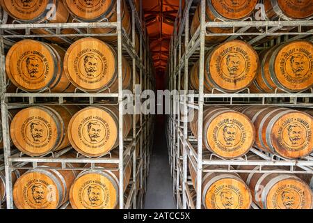 Martinica, Francia - 14 Agosto 2019: Distilleria Di Rum 'Habitation Clement' A Le Francois Foto Stock