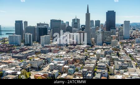 Skyline di San Francisco nel 2015 Foto Stock