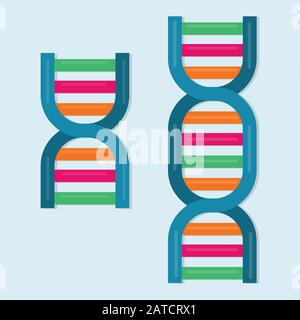 molecola di dna isolata per la scienza concetto icona immagine vettoriale Illustrazione Vettoriale