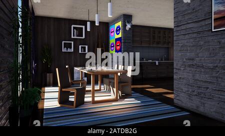 Home Design Europeo Foto Stock