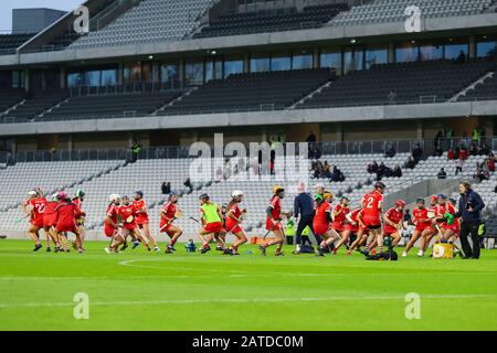 Febbraio 1st, 2020, Cork, Irlanda: Camogie Leagues Division 1 - Cork (1-18) Vs Waterford (0-12) Foto Stock