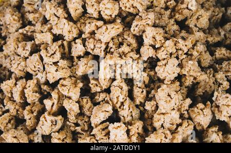 Tarhana è un tradizionale bagno turco alimenti secchi conditi fatta di cagliata, pomodoro e farina sul display Foto Stock