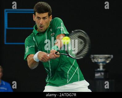 Melbourne, Australia. 02nd Feb, 2020. D14 MF Novak djokovic (SRB) in Mens Singles Final Photo Anne Parker International Sports Fotos Ltd/Alamy Live News Foto Stock