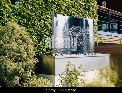 Vista sui terreni del All England Lawn Tennis Club. Foto Stock