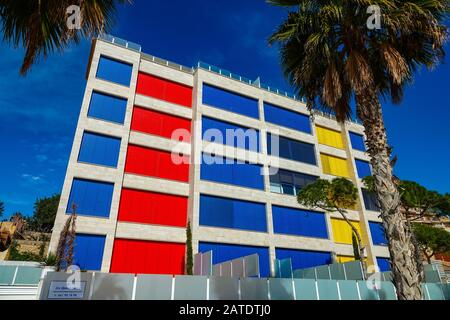 Sole Invernale A Villajoyosa, Costa Blanca, Alicante, Spagna Foto Stock