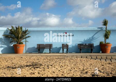 Canvey Island Promenade, Regno Unito. Foto Stock