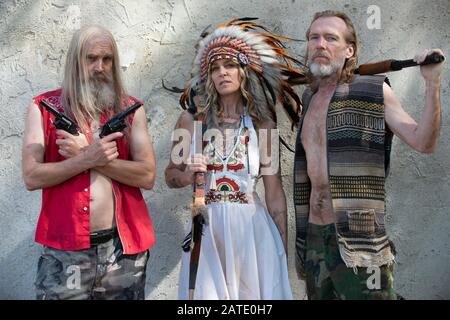 Richard BRAKE, SHERI MOON ZOMBIE e BILL MOSELEY in 3 PER L'INFERNO (2019), diretto DA ROB ZOMBIE. Credito: Lions GATE FILMS / Album Foto Stock